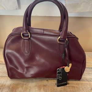 Burgundy Satchel